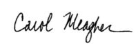 Carol Meagher signature