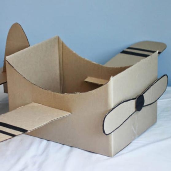 Cardboard Airplane Craft 
