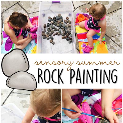 rock painting collage 