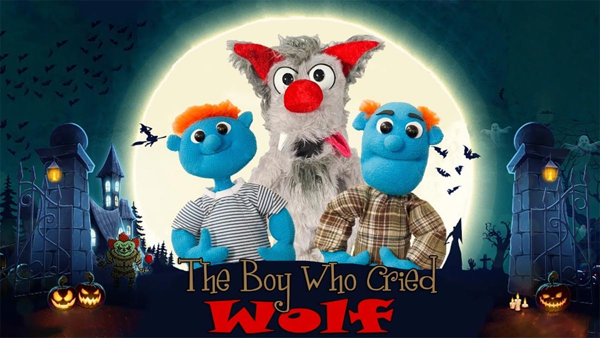 The Boy Who Cried Wolf virtual puppet show