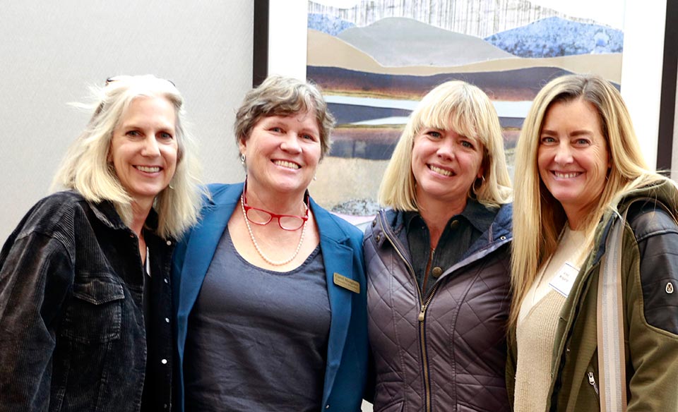Executive Director Carol with three ladies at the KidZone's Think Big fundraiser