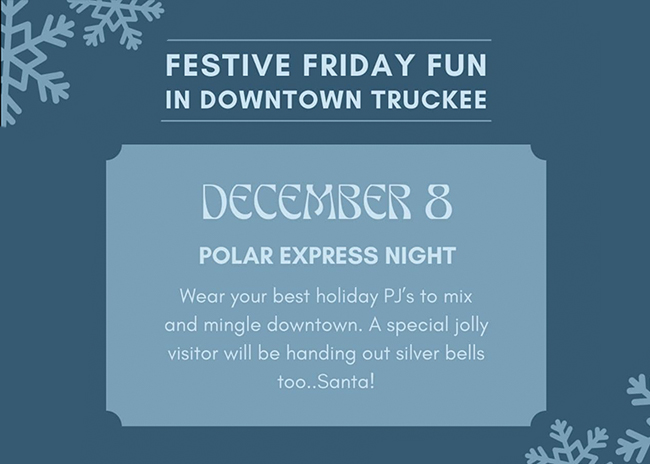 Festive Friday Fun Polar Express Night graphic