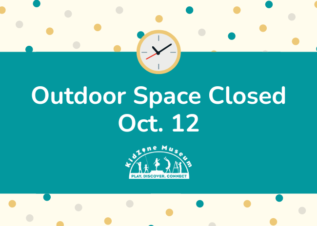 Outdoor space closed Oct. 12